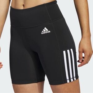 Adidas Women's Black and White Bike Shorts Size Small